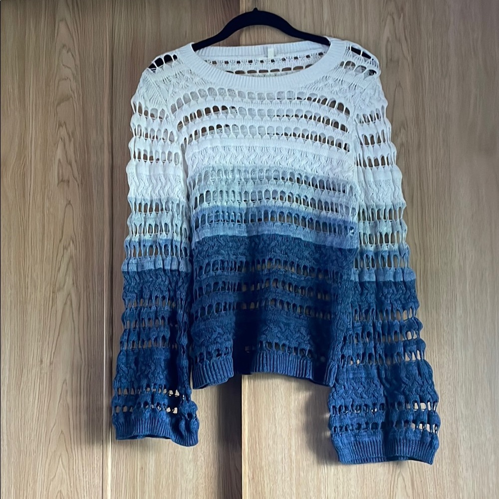 Maurices Blue and White Knit Sweater